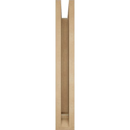 Ekena Millwork - BKTUR0352X24X24OLY01RCPR - Timberthane Faux Wood Olympic Style Bracket w/ Offset Brace, Traditional Ends, 3 1/2"W x 24"D x 24"H, Primed Tan