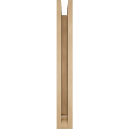 Ekena Millwork - BKTUR0352X24X28OLY01RCPR - Timberthane Faux Wood Olympic Style Bracket w/ Offset Brace, Traditional Ends, 3 1/2"W x 24"D x 28"H, Primed Tan