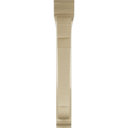 Ekena Millwork - BKTUR0352X26X26OLY01RCPR - Timberthane Faux Wood Olympic Style Bracket w/ Offset Brace, Traditional Ends, 3 1/2"W x 26"D x 26"H, Primed Tan