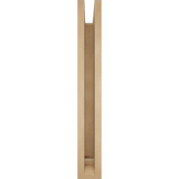 Ekena Millwork - BKTUR0352X26X26OLY01RCPR - Timberthane Faux Wood Olympic Style Bracket w/ Offset Brace, Traditional Ends, 3 1/2"W x 26"D x 26"H, Primed Tan
