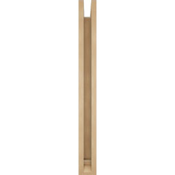 Ekena Millwork - BKTUR0352X26X34OLY01RCPR - Timberthane Faux Wood Olympic Style Bracket w/ Offset Brace, Traditional Ends, 3 1/2"W x 26"D x 34"H, Primed Tan