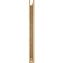 Ekena Millwork - BKTUR0352X26X38OLY01RCPR - Timberthane Faux Wood Olympic Style Bracket w/ Offset Brace, Traditional Ends, 3 1/2"W x 26"D x 38"H, Primed Tan