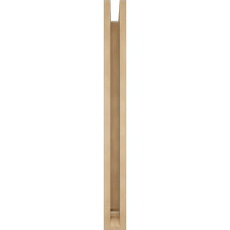 Ekena Millwork - BKTUR0352X28X36OLY01RCPR - Timberthane Faux Wood Olympic Style Bracket w/ Offset Brace, Traditional Ends, 3 1/2"W x 28"D x 36"H, Primed Tan