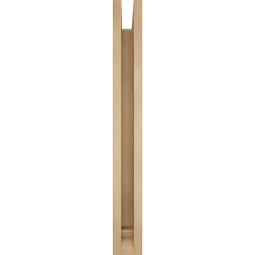 Ekena Millwork - BKTUR0352X30X30OLY01RCPR - Timberthane Faux Wood Olympic Style Bracket w/ Offset Brace, Traditional Ends, 3 1/2"W x 30"D x 30"H, Primed Tan