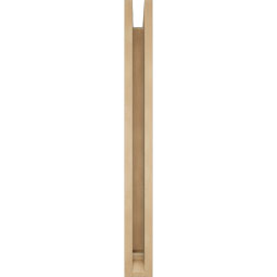 Ekena Millwork - BKTUR0352X30X34OLY01RCPR - Timberthane Faux Wood Olympic Style Bracket w/ Offset Brace, Traditional Ends, 3 1/2"W x 30"D x 34"H, Primed Tan