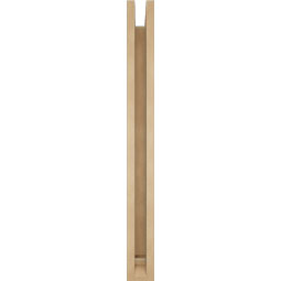Ekena Millwork - BKTUR0352X30X36OLY01RCPR - Timberthane Faux Wood Olympic Style Bracket w/ Offset Brace, Traditional Ends, 3 1/2"W x 30"D x 36"H, Primed Tan