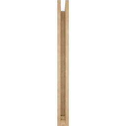 Ekena Millwork - BKTUR0352X30X38OLY01RCPR - Timberthane Faux Wood Olympic Style Bracket w/ Offset Brace, Traditional Ends, 3 1/2"W x 30"D x 38"H, Primed Tan