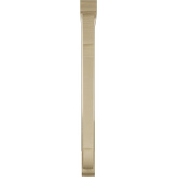 Ekena Millwork - BKTUR0352X30X42OLY01RCPR - Timberthane Faux Wood Olympic Style Bracket w/ Offset Brace, Traditional Ends, 3 1/2"W x 30"D x 42"H, Primed Tan