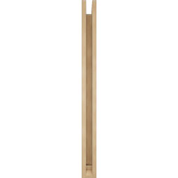 Ekena Millwork - BKTUR0352X30X42OLY01RCPR - Timberthane Faux Wood Olympic Style Bracket w/ Offset Brace, Traditional Ends, 3 1/2"W x 30"D x 42"H, Primed Tan