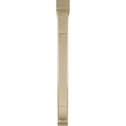 Ekena Millwork - BKTUR0352X32X38OLY01RCPR - Timberthane Faux Wood Olympic Style Bracket w/ Offset Brace, Traditional Ends, 3 1/2"W x 32"D x 38"H, Primed Tan