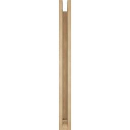 Ekena Millwork - BKTUR0352X32X38OLY01RCPR - Timberthane Faux Wood Olympic Style Bracket w/ Offset Brace, Traditional Ends, 3 1/2"W x 32"D x 38"H, Primed Tan