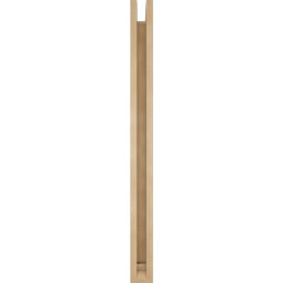 Ekena Millwork - BKTUR0352X32X44OLY01RCPR - Timberthane Faux Wood Olympic Style Bracket w/ Offset Brace, Traditional Ends, 3 1/2"W x 32"D x 44"H, Primed Tan