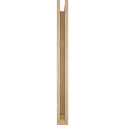 Ekena Millwork - BKTUR0352X34X38OLY01RCPR - Timberthane Faux Wood Olympic Style Bracket w/ Offset Brace, Traditional Ends, 3 1/2"W x 34"D x 38"H, Primed Tan