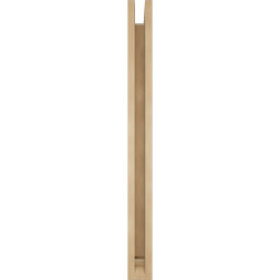 Ekena Millwork - BKTUR0352X34X40OLY01RCPR - Timberthane Faux Wood Olympic Style Bracket w/ Offset Brace, Traditional Ends, 3 1/2"W x 34"D x 40"H, Primed Tan