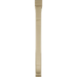Ekena Millwork - BKTUR0352X34X42OLY01RCPR - Timberthane Faux Wood Olympic Style Bracket w/ Offset Brace, Traditional Ends, 3 1/2"W x 34"D x 42"H, Primed Tan