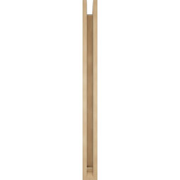 Ekena Millwork - BKTUR0352X34X42OLY01RCPR - Timberthane Faux Wood Olympic Style Bracket w/ Offset Brace, Traditional Ends, 3 1/2"W x 34"D x 42"H, Primed Tan