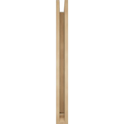 Ekena Millwork - BKTUR0352X36X36OLY01RCPR - Timberthane Faux Wood Olympic Style Bracket w/ Offset Brace, Traditional Ends, 3 1/2"W x 36"D x 36"H, Primed Tan