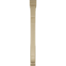 Ekena Millwork - BKTUR0352X36X40OLY01RCPR - Timberthane Faux Wood Olympic Style Bracket w/ Offset Brace, Traditional Ends, 3 1/2"W x 36"D x 40"H, Primed Tan