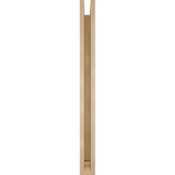 Ekena Millwork - BKTUR0352X36X40OLY01RCPR - Timberthane Faux Wood Olympic Style Bracket w/ Offset Brace, Traditional Ends, 3 1/2"W x 36"D x 40"H, Primed Tan
