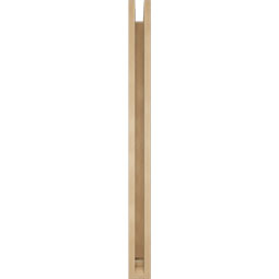 Ekena Millwork - BKTUR0352X36X44OLY01RCPR - Timberthane Faux Wood Olympic Style Bracket w/ Offset Brace, Traditional Ends, 3 1/2"W x 36"D x 44"H, Primed Tan