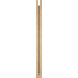 Ekena Millwork - BKTUR0352X36X48OLY01RCPR - Timberthane Faux Wood Olympic Style Bracket w/ Offset Brace, Traditional Ends, 3 1/2"W x 36"D x 48"H, Primed Tan