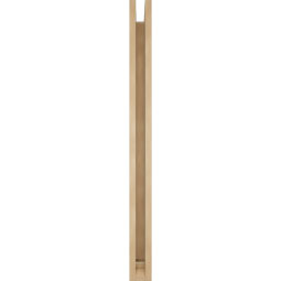 Ekena Millwork - BKTUR0352X38X44OLY01RCPR - Timberthane Faux Wood Olympic Style Bracket w/ Offset Brace, Traditional Ends, 3 1/2"W x 38"D x 44"H, Primed Tan