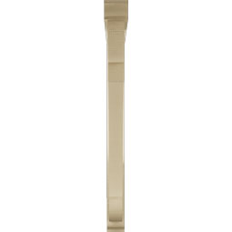 Ekena Millwork - BKTUR0352X40X40OLY01RCPR - Timberthane Faux Wood Olympic Style Bracket w/ Offset Brace, Traditional Ends, 3 1/2"W x 40"D x 40"H, Primed Tan