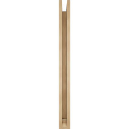 Ekena Millwork - BKTUR0352X40X40OLY01RCPR - Timberthane Faux Wood Olympic Style Bracket w/ Offset Brace, Traditional Ends, 3 1/2"W x 40"D x 40"H, Primed Tan