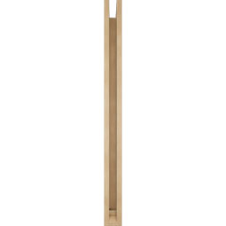 Ekena Millwork - BKTUR0352X40X44OLY01RCPR - Timberthane Faux Wood Olympic Style Bracket w/ Offset Brace, Traditional Ends, 3 1/2"W x 40"D x 44"H, Primed Tan