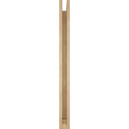 Ekena Millwork - BKTUR0352X42X42OLY01RCPR - Timberthane Faux Wood Olympic Style Bracket w/ Offset Brace, Traditional Ends, 3 1/2"W x 42"D x 42"H, Primed Tan