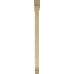 Ekena Millwork - BKTUR0352X42X48OLY01RCPR - Timberthane Faux Wood Olympic Style Bracket w/ Offset Brace, Traditional Ends, 3 1/2"W x 42"D x 48"H, Primed Tan