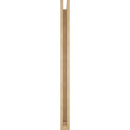 Ekena Millwork - BKTUR0352X42X48OLY01RCPR - Timberthane Faux Wood Olympic Style Bracket w/ Offset Brace, Traditional Ends, 3 1/2"W x 42"D x 48"H, Primed Tan