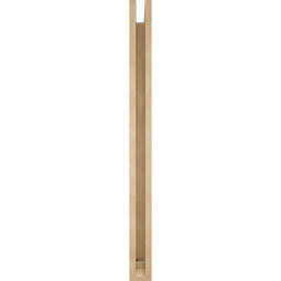 Ekena Millwork - BKTUR0352X44X44OLY01RCPR - Timberthane Faux Wood Olympic Style Bracket w/ Offset Brace, Traditional Ends, 3 1/2"W x 44"D x 44"H, Primed Tan