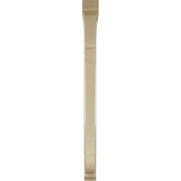 Ekena Millwork - BKTUR0352X46X46OLY01RCPR - Timberthane Faux Wood Olympic Style Bracket w/ Offset Brace, Traditional Ends, 3 1/2"W x 46"D x 46"H, Primed Tan