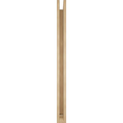 Ekena Millwork - BKTUR0352X46X46OLY01RCPR - Timberthane Faux Wood Olympic Style Bracket w/ Offset Brace, Traditional Ends, 3 1/2"W x 46"D x 46"H, Primed Tan