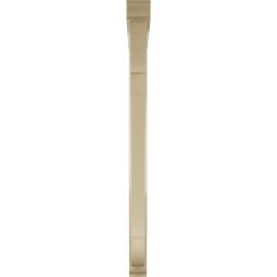 Ekena Millwork - BKTUR0352X48X48OLY01RCPR - Timberthane Faux Wood Olympic Style Bracket w/ Offset Brace, Traditional Ends, 3 1/2"W x 48"D x 48"H, Primed Tan