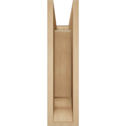 Ekena Millwork - BKTUR0554X14X22OLY01RCPR - Timberthane Faux Wood Olympic Style Bracket w/ Offset Brace, Traditional Ends, 5 1/2"W x 14"D x 22"H, Primed Tan