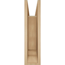 Ekena Millwork - BKTUR0554X18X22OLY01RCPR - Timberthane Faux Wood Olympic Style Bracket w/ Offset Brace, Traditional Ends, 5 1/2"W x 18"D x 22"H, Primed Tan