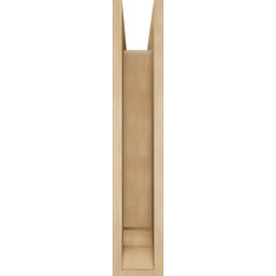 Ekena Millwork - BKTUR0554X18X30OLY01RCPR - Timberthane Faux Wood Olympic Style Bracket w/ Offset Brace, Traditional Ends, 5 1/2"W x 18"D x 30"H, Primed Tan