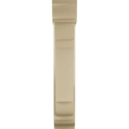 Ekena Millwork - BKTUR0554X20X32OLY01RCPR - Timberthane Faux Wood Olympic Style Bracket w/ Offset Brace, Traditional Ends, 5 1/2"W x 20"D x 32"H, Primed Tan