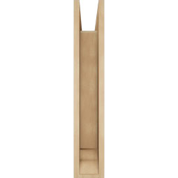 Ekena Millwork - BKTUR0554X20X32OLY01RCPR - Timberthane Faux Wood Olympic Style Bracket w/ Offset Brace, Traditional Ends, 5 1/2"W x 20"D x 32"H, Primed Tan