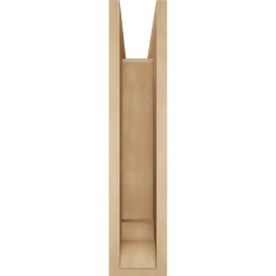 Ekena Millwork - BKTUR0554X22X26OLY01RCPR - Timberthane Faux Wood Olympic Style Bracket w/ Offset Brace, Traditional Ends, 5 1/2"W x 22"D x 26"H, Primed Tan