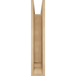 Ekena Millwork - BKTUR0554X22X30OLY01RCPR - Timberthane Faux Wood Olympic Style Bracket w/ Offset Brace, Traditional Ends, 5 1/2"W x 22"D x 30"H, Primed Tan