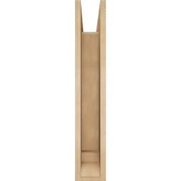 Ekena Millwork - BKTUR0554X24X32OLY01RCPR - Timberthane Faux Wood Olympic Style Bracket w/ Offset Brace, Traditional Ends, 5 1/2"W x 24"D x 32"H, Primed Tan
