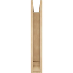 Ekena Millwork - BKTUR0554X26X34OLY01RCPR - Timberthane Faux Wood Olympic Style Bracket w/ Offset Brace, Traditional Ends, 5 1/2"W x 26"D x 34"H, Primed Tan
