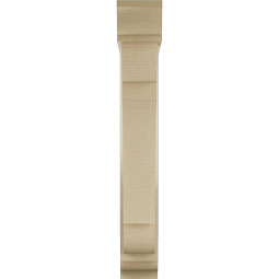 Ekena Millwork - BKTUR0554X26X38OLY01RCPR - Timberthane Faux Wood Olympic Style Bracket w/ Offset Brace, Traditional Ends, 5 1/2"W x 26"D x 38"H, Primed Tan