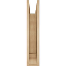Ekena Millwork - BKTUR0554X28X28OLY01RCPR - Timberthane Faux Wood Olympic Style Bracket w/ Offset Brace, Traditional Ends, 5 1/2"W x 28"D x 28"H, Primed Tan