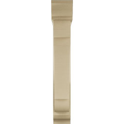 Ekena Millwork - BKTUR0554X28X36OLY01RCPR - Timberthane Faux Wood Olympic Style Bracket w/ Offset Brace, Traditional Ends, 5 1/2"W x 28"D x 36"H, Primed Tan