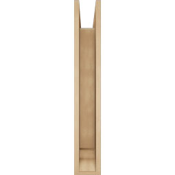 Ekena Millwork - BKTUR0554X28X36OLY01RCPR - Timberthane Faux Wood Olympic Style Bracket w/ Offset Brace, Traditional Ends, 5 1/2"W x 28"D x 36"H, Primed Tan