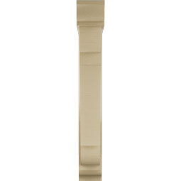 Ekena Millwork - BKTUR0554X28X40OLY01RCPR - Timberthane Faux Wood Olympic Style Bracket w/ Offset Brace, Traditional Ends, 5 1/2"W x 28"D x 40"H, Primed Tan